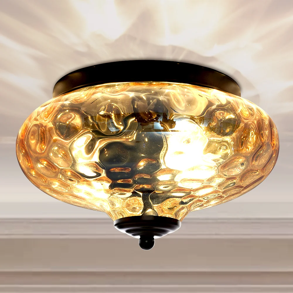Rustic Farmhouse Flush Mount Light for Warm, Cozy, and Stylish Overhead Illumination Design
