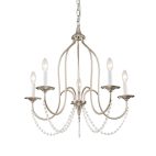 Chandelier-5-Light Vintage Crystal Candle Style Empire Chandelier