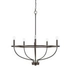 Chandelier-6-Light Metal Candle Style Chandelier