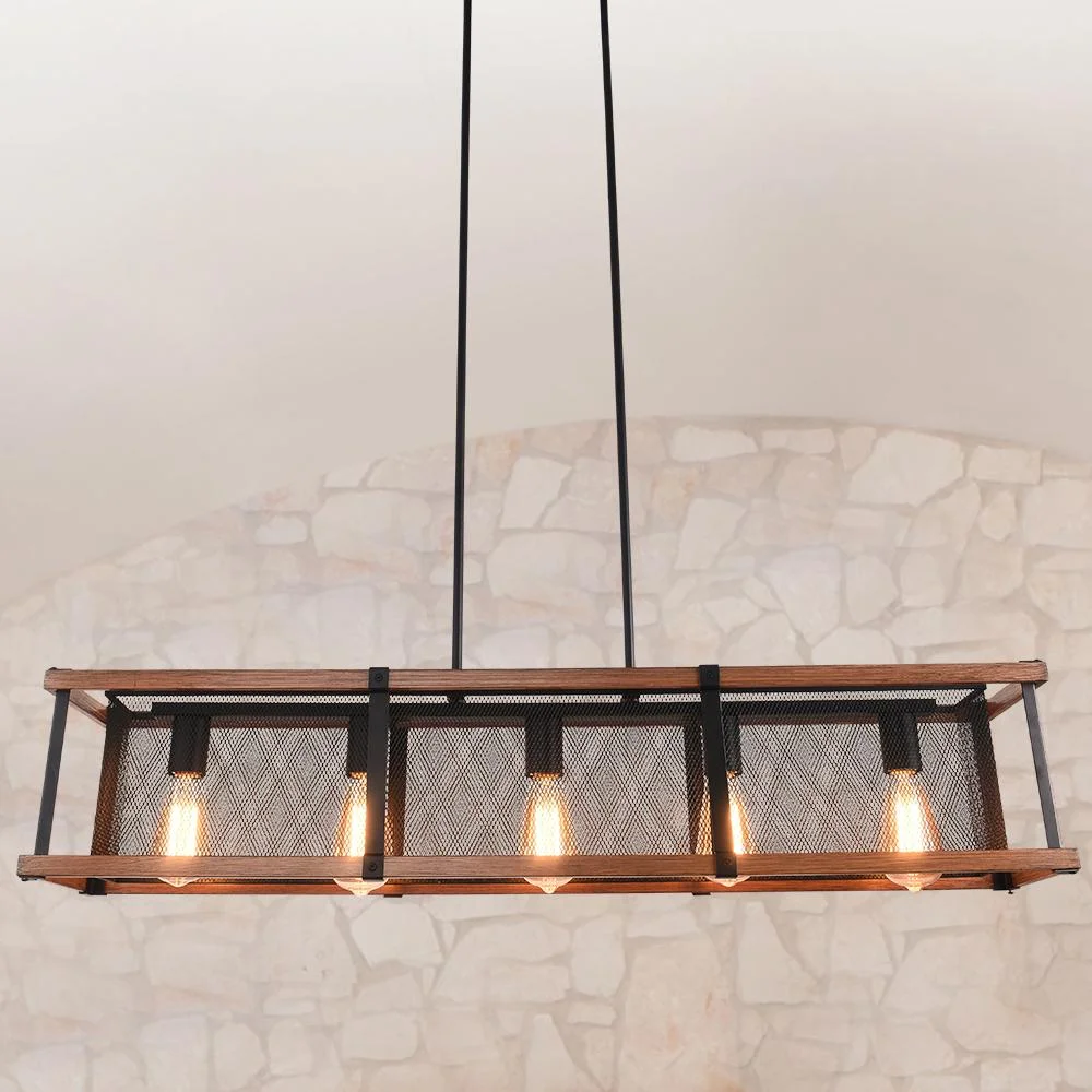 1111 linear dining rectangular chandelier