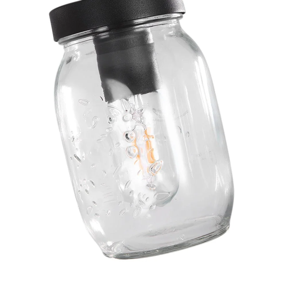 1111 wood mason jar pendant chandelier