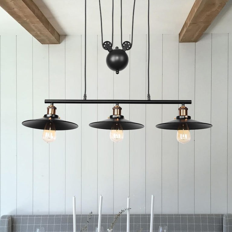 chandelier-rustic industrial farmhouse pendant lighting