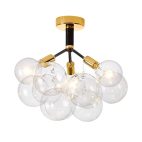 chandelierias-modern-semi-flush-cluster-bubble-chandelier-chandelier-black-3-bulbs-672321