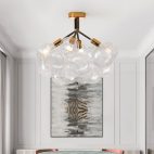 chandelierias-modern-semi-flush-cluster-bubble-chandelier-chandelier-black-4-bulbs-220024