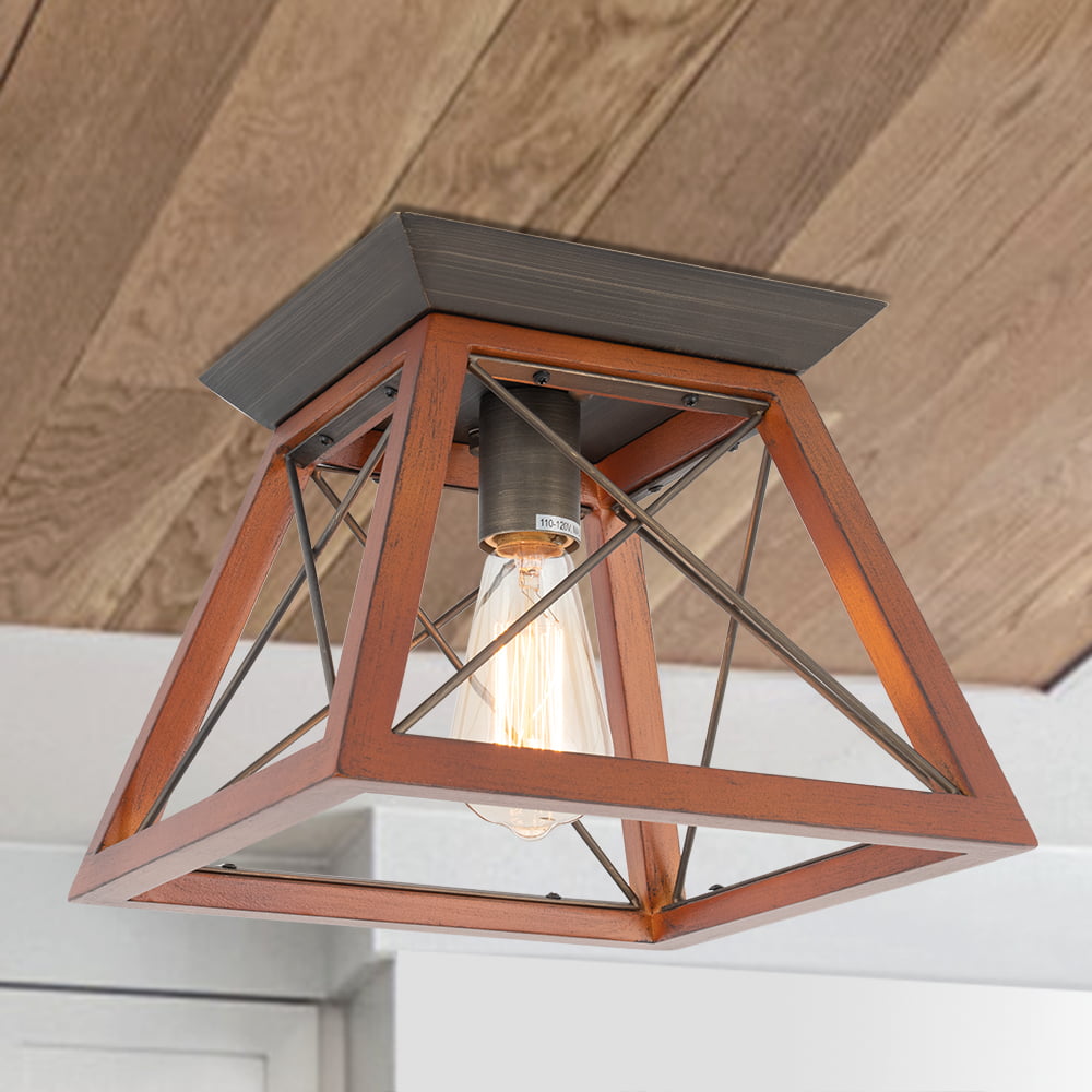 Retro Industrial Flush Mount