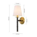 farmhouze-light-1-arm-aged-brass-linen-cone-shade-wall-sconce-wall-sconce-1-light-193465
