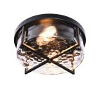 farmhouze-light-hammered-glass-metal-black-flush-mount-ceiling-light-267800