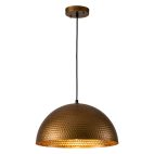 farmhouze-light-industrial-1-light-hammered-oversized-metal-dome-pendant-chandelier-dark-silver-23in-704513