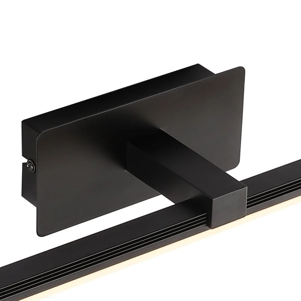 sleek vanity wall sconce black