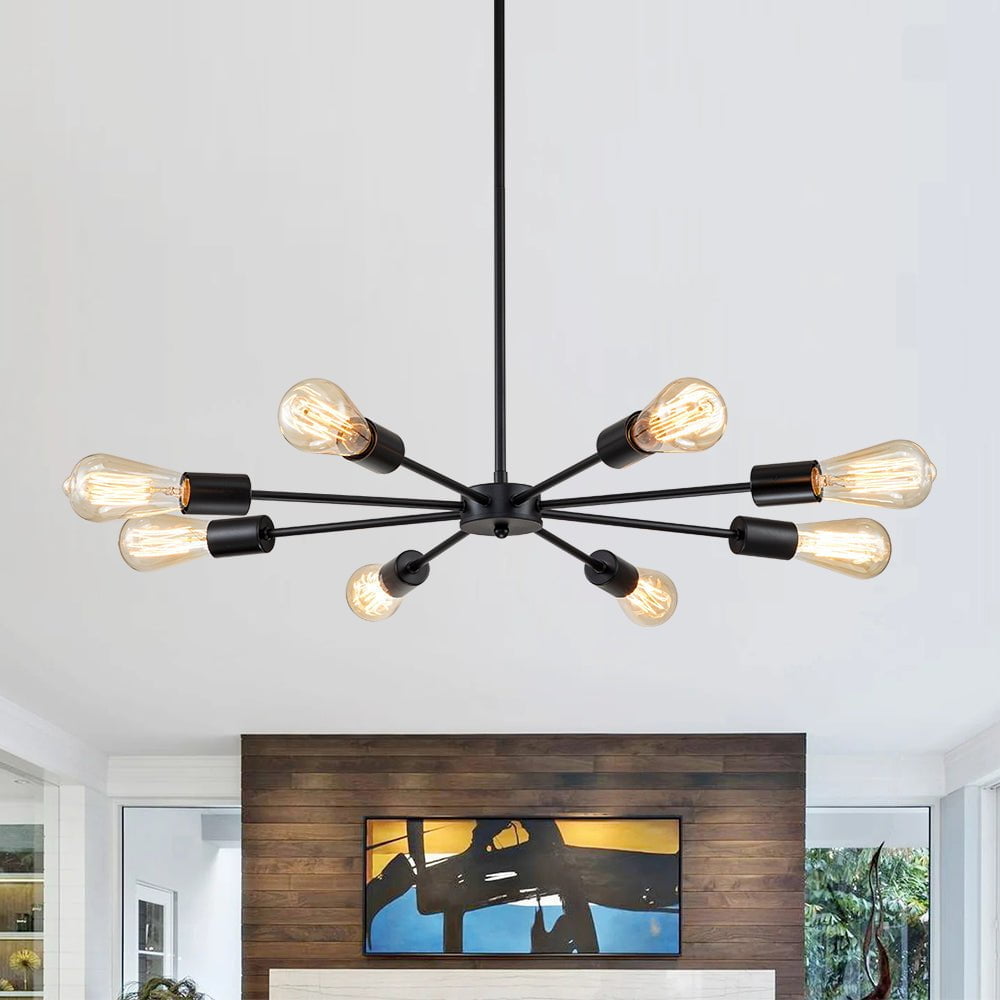 Modern Mid-Century Linear Sputnik Pendant Light