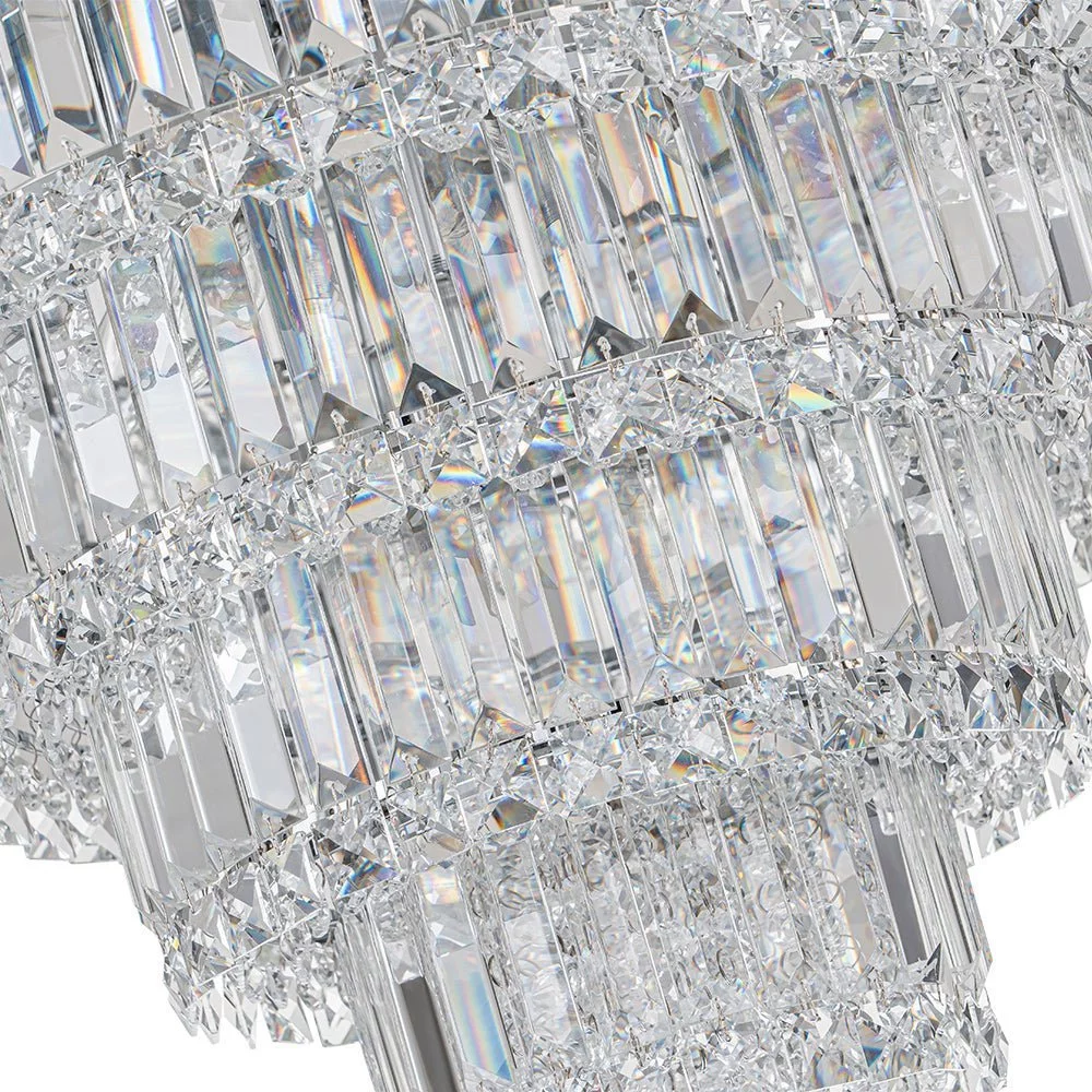 crystal chrome farmhouse chandelier