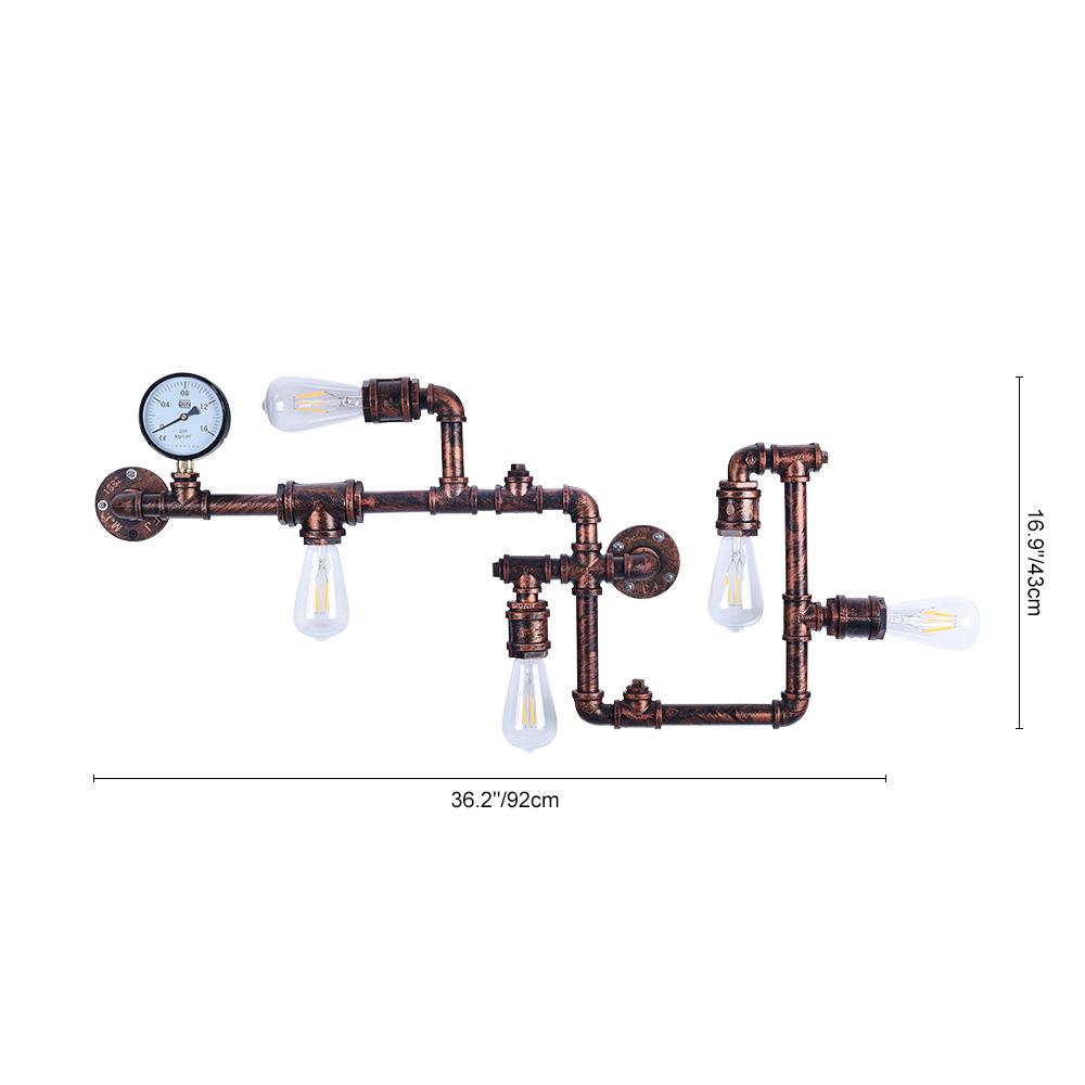 Industrial Lighting-Industrial Retro Steampunk Iron Wall Sconce