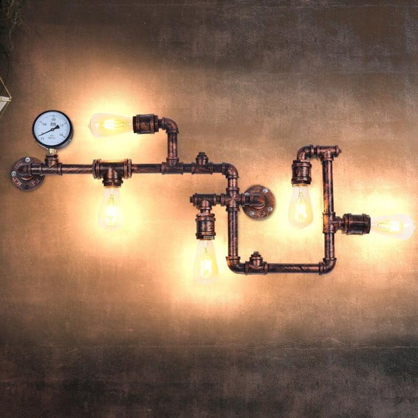 Industrial Lighting-Industrial Retro Steampunk Iron Wall Sconce