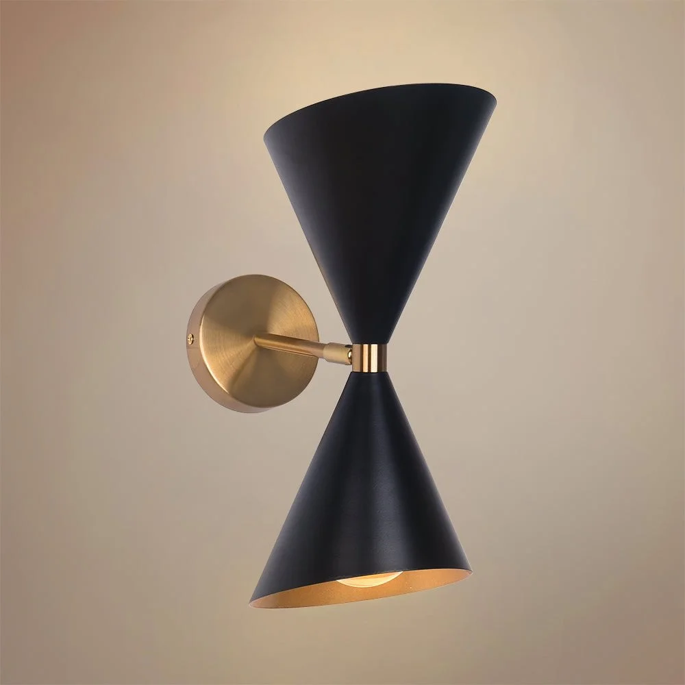 Midsputnik 2-Light Modern Dimmable Cone Wall Sconce Light Cone Wall Sconce Light